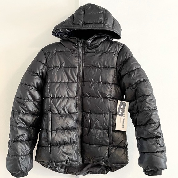 New Girl’s Old Navy Hooded Frost Free Puffer Jacket Size M/8 - Picture 2 of 12